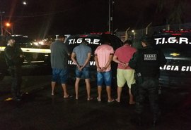 Polícia prende em flagrante grupo suspeito de furtar caixas eletrônico em Maceió