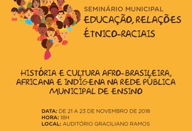 Prefeitura de Palmeira promove hoje seminário sobre relações étnico-raciais