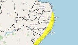 Inmet emite alerta amarelo para 53 municípios alagoanos; veja as regiões