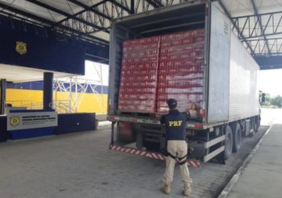 PRF apreende carga de cerveja avaliada em mais de R$ 100 mil