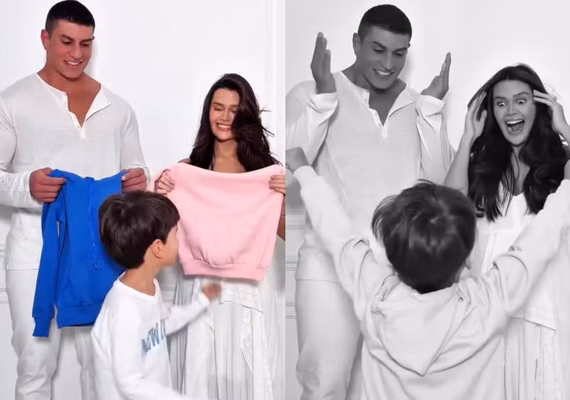 Franciny Ehlke faz chá revelação e encanta internet com simplicidade