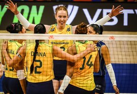 Brasil mantém invencibilidade e lidera Liga Mundial após vitória suada