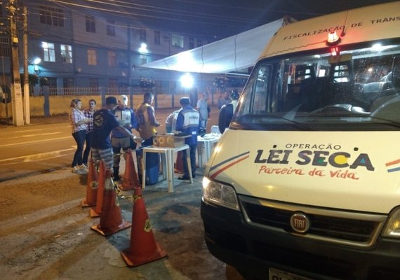 Operação Lei Seca autua condutores durante feriado de São João em Maceió