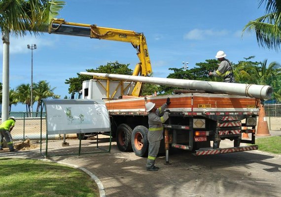 Complexos esportivos de várias regiões de Maceió ganham iluminação em LED