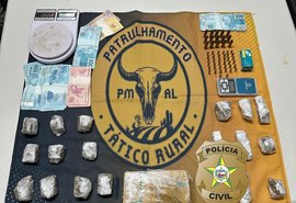 Mulher é presa com drogas e dinheiro durante operação policial em Palmeira dos Índios