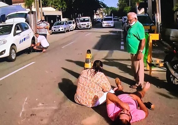 Duas pessoas ficam feridas após acidente no Farol