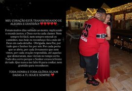 Esposa de MC Ryan SP comemora liberdade do cantor e cita força da fé