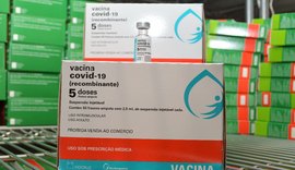 Alagoas recebe 66.900 doses de vacinas contra a Covid-19