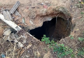 Cavalo morre ao cair em fossa de 15 metros no bairro Benedito Bentes