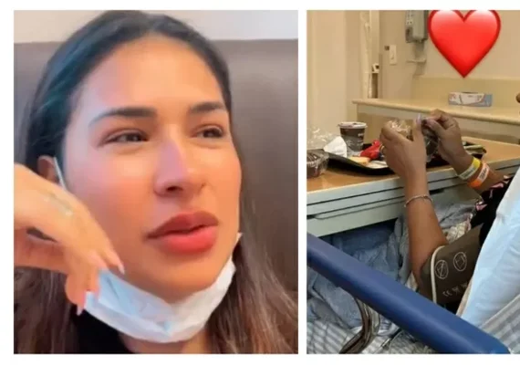 Simone surge em hospital logo após festa de aniversário do filho