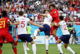 Bélgica abre o placar contra a Inglaterra