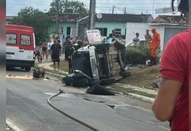 Capotamento deixa uma pessoa ferida em Rio Largo
