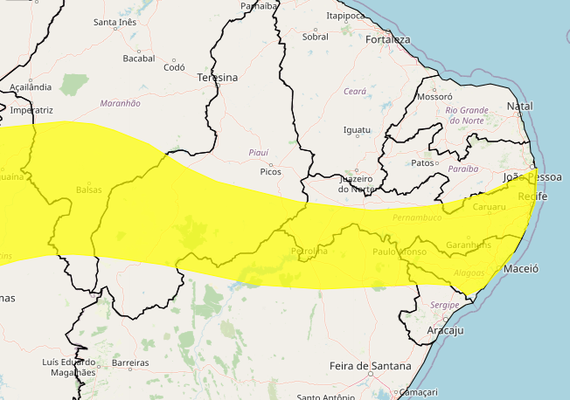 Inmet emite alerta de chuvas intensas para Maceió e mais 99 municípios de AL; confira