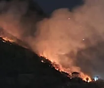 Bombeiros combatem fogo na Floresta da Tijuca por mais de 14 horas