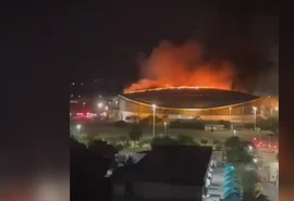 Incêndio atinge Velódromo do Parque Olímpico no Rio de Janeiro