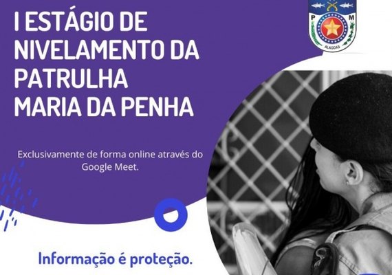 Patrulha Maria da Penha inicia estágio on-line para Nivelamento da Tropa