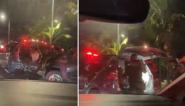 VÍDEO: Polícia prende criminosos que roubaram carro de filhos de PM em Maceió