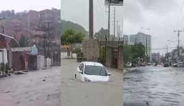 Vídeo: após fortes chuvas, Maceió registra alagamento e pessoas ficam ilhadas