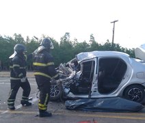 Vídeo: grave acidente deixa uma pessoa morta e duas feridas na BR-316, em Atalaia