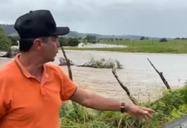 Ponte que liga Anadia à Maribondo está com estrutura comprometida devido às chuvas