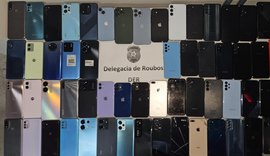 Polícia Civil de Alagoas recupera 63 celulares roubados