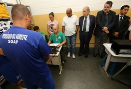 Justiça inicia cadastro biométrico do Presídio do Agreste