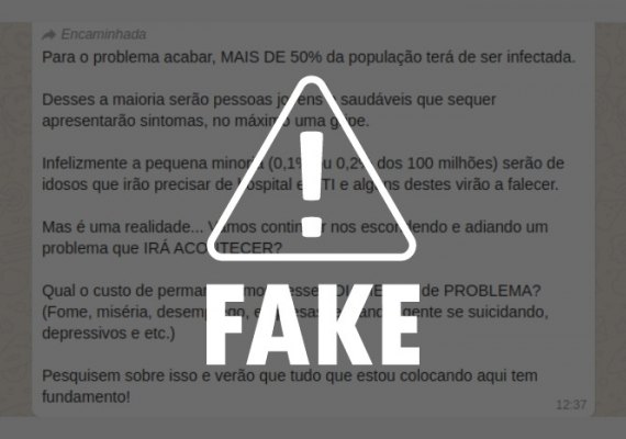 É falso que jovens não morrem e só 0,2% precisarão de internação