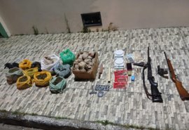 PM apreende três armas e mais de 6,5Kg de maconha em Olho D’Água Grande