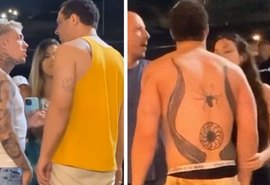 MC Daniel é agredido por homem com tatuagem neonazista; veja o vídeo