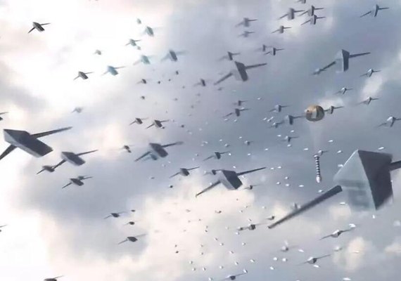 Força Aérea dos EUA aposta em aviões de carga para lançar enxames de drones