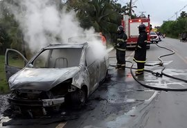 Incêndios em veículos crescem 130% em Alagoas em 2025