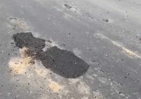 Empresa entrega asfalto de má qualidade após receber R$ 13 mi de emenda de Arthur Lira