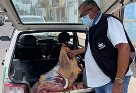 Vigilância Sanitária Municipal apreende cerca de 100kg de carne de origem clandestina