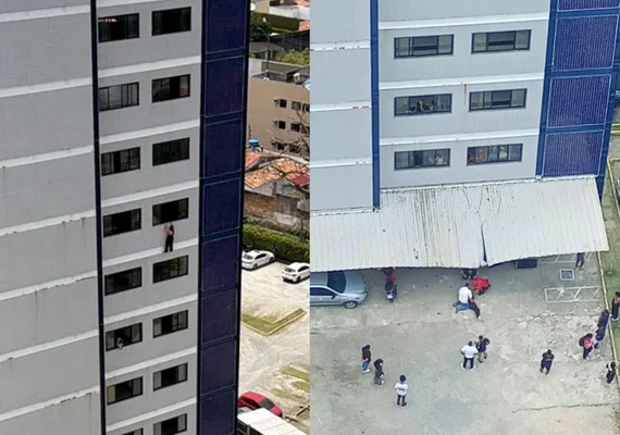 Estudante é socorrida após queda do 7º andar de faculdade em Maceió