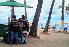 Ambulantes da orla de Maceió são advertidos por irregularidades