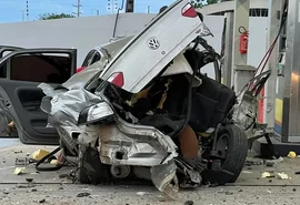 Vídeo: cilindro de gás explode e destrói carro em posto de gasolina