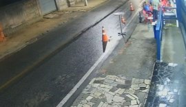 VÍDEO: Policial Civil é baleado em tentativa de latrocínio em Maceió