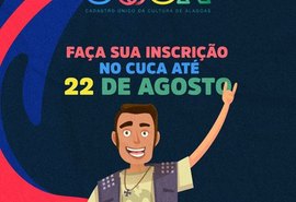 Inscrições para o Cuca vão até o dia 22 de agosto