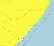 Alagoas entra em alerta para chuvas intensas com risco de alagamentos até segunda