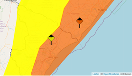 Alagoas tem dois alertas para acumulado de chuvas até quarta-feira (08)