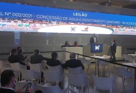 Dois consórcios vencem leilão do saneamento no interior do estado