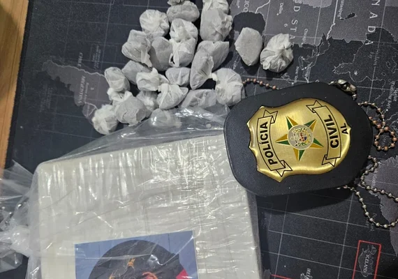 Polícia Civil prende jovem com meio quilo de cocaína em São Miguel dos Campos
