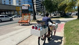 Controladores de velocidade são instalados na ciclovia da orla de Maceió