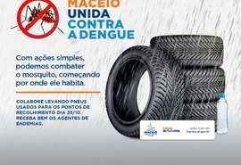 A partir da próxima segunda (18) mutirão irá intensificar a coleta de pneus em combate à dengue