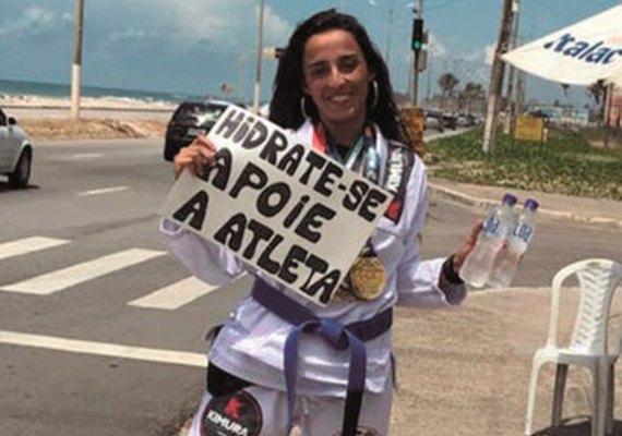 Atleta alagoana vende água mineral para disputar competições
