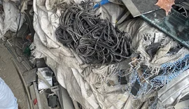 Dono de ferro-velho é preso em flagrante por receptação de fiação elétrica na Serraria