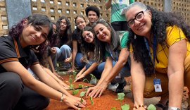 Escola estadual ganha horta hurbana do programa Alagoas Sem Fome