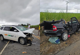 Colisão deixa dois homens presos às ferragens em Marechal Deodoro