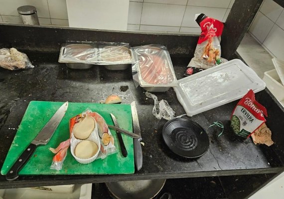 Estabelecimento de sushi é interditado por falta de higiene e insalubridade em Maceió