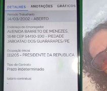 Moradora de Pernambuco descobre registro como “presidente da República” na Carteira de Trabalho